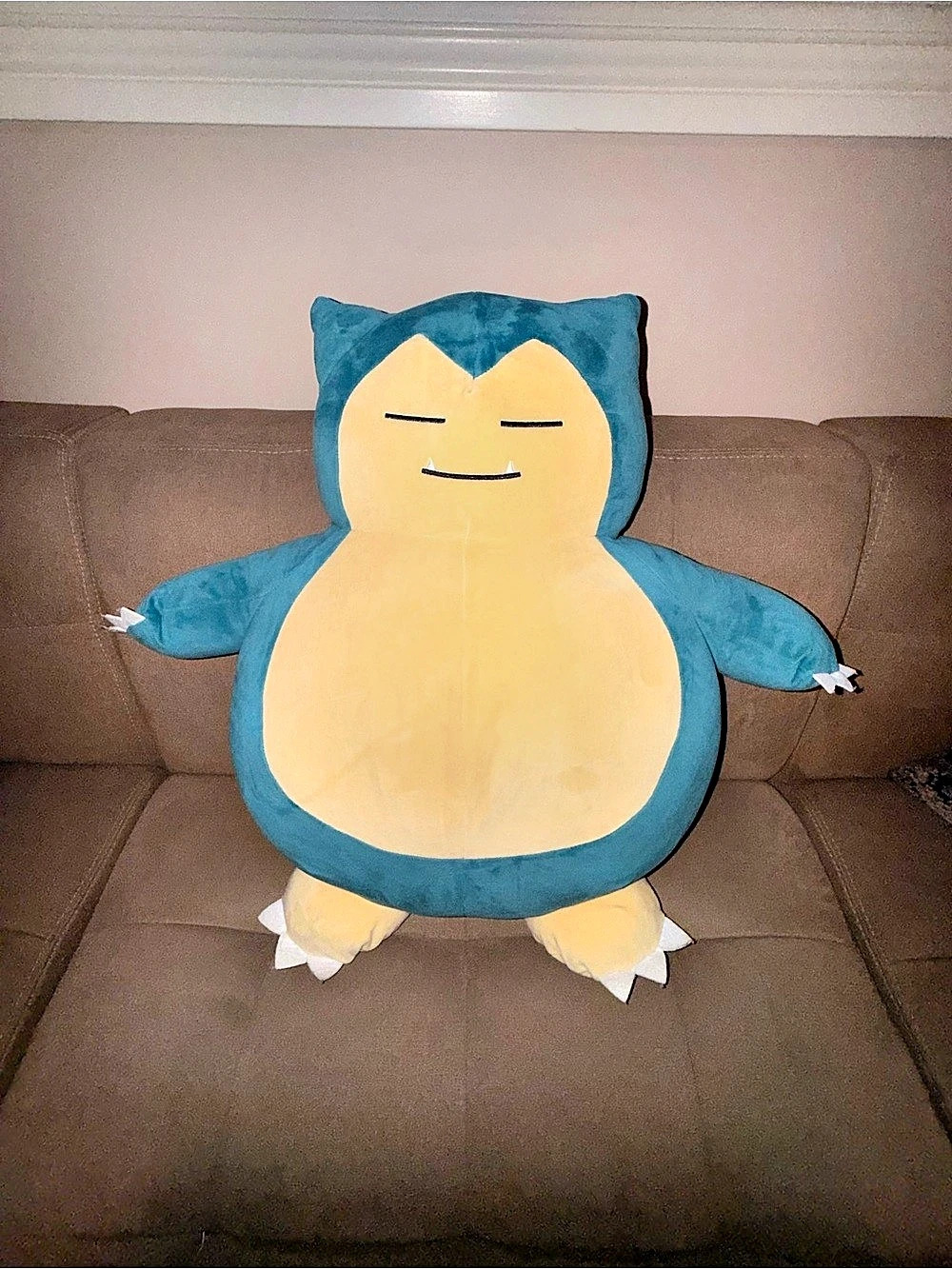 Pokémon Snorlax 24-in Plush Stuffed Animal Blue & Yellow